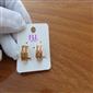 گوشواره حلقه ای نگین دار ژوپینگ کد 10157