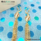 گوشواره فشن رشته ای کد 10072