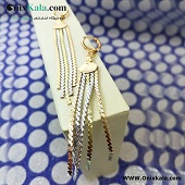 گوشواره رشته ای دو رنگ ژوپینگ کد 10059