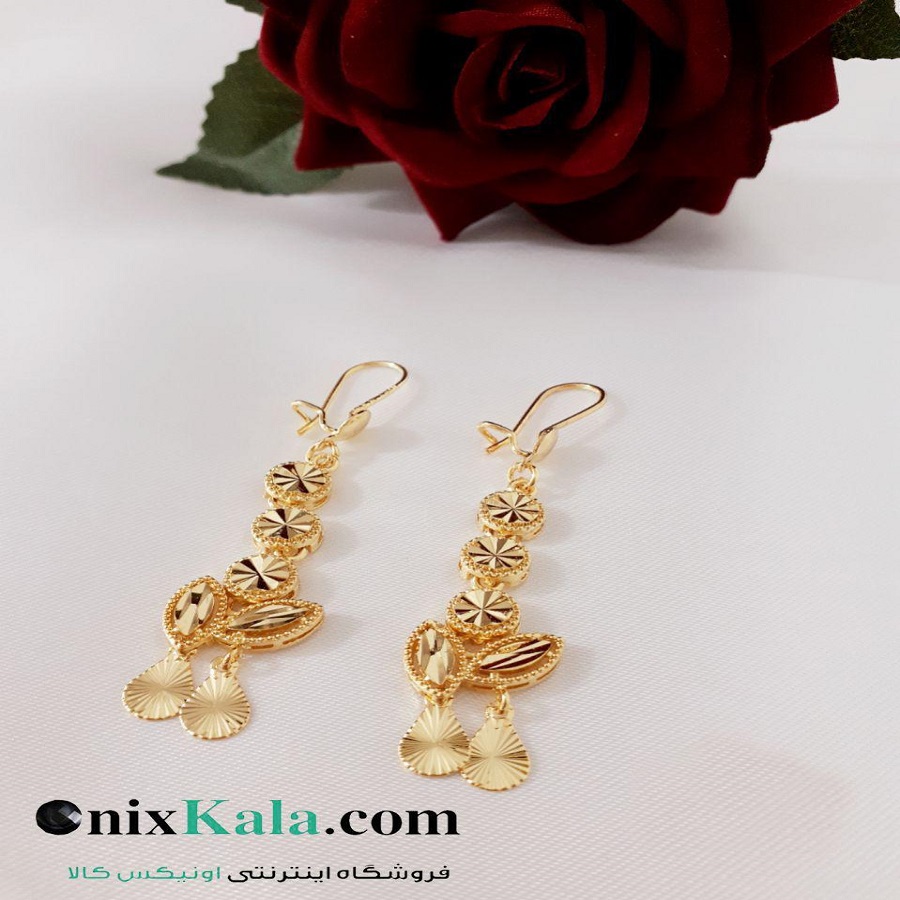 گوشواره طرح طلا کد 666