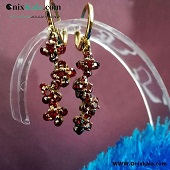 گوشواره آویز نگین دار مجلسی کد 10104