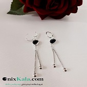 گوشواره نواری نگین دار کد 667