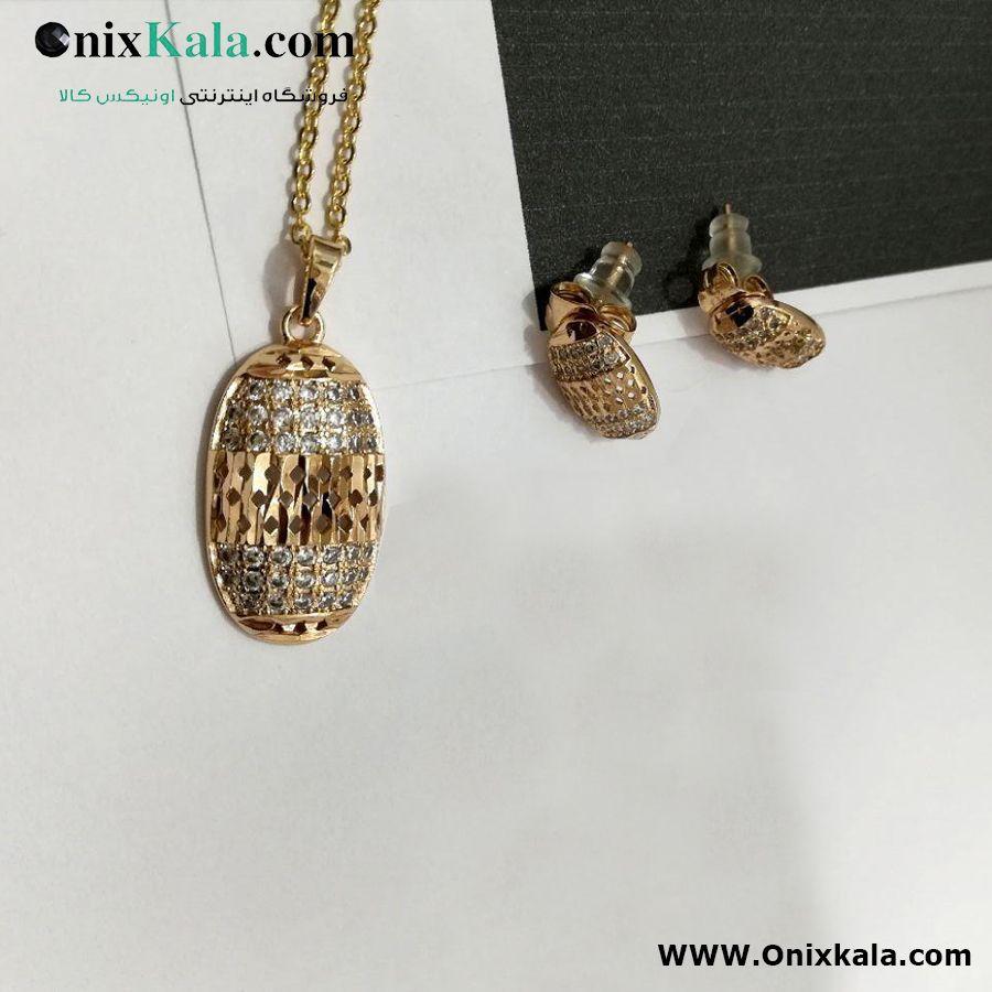 نیم ست برجسته نگین دار ژوپینگ کد 10095