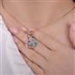 گردنبند زنانه viennois طرح گل کد 1030