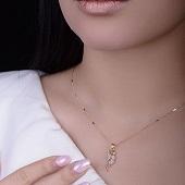 گردنبند ژوپینگ طرح فرشته کد 1040