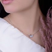 گردنبند ژوپینگ طرح قو کد 1039