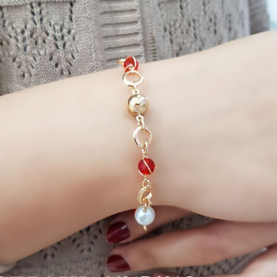 دستبند ژوپینگ طرح توپی و حلقه کد 10153