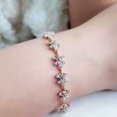 دستبند ژوپینگ طرح گل کد 10152