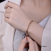 دستبند طرح طلا کارتیر کد 10172