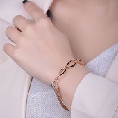 دستبند طرح طلا ژوپینگ کد 10171