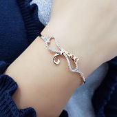 دستبند ژوپینگ طرح پروانه کد 10188